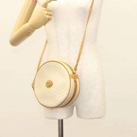 GUCCI Micro GG Supreme Shoulder Bag PVC Beige Gold 007 115 0088 Auth BA3970 - Picture 14 of 16